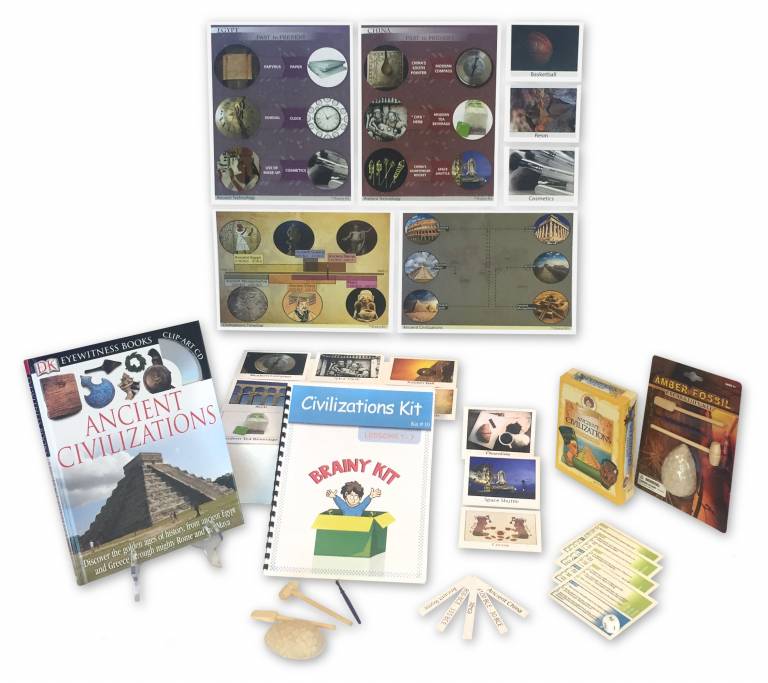 Remote Learning Ancient Civilizations Kit Ages 6 and up